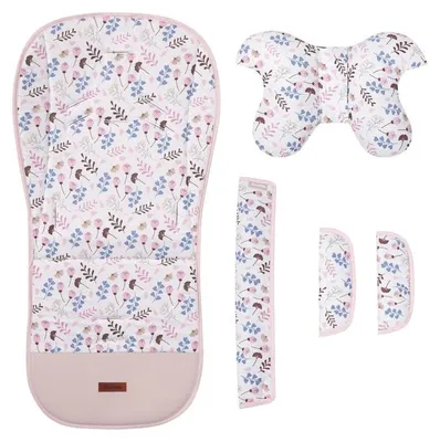 Zdjęcie produktu dla Wkładka do wózka deluxe velvet twigs pink - Sensillo
