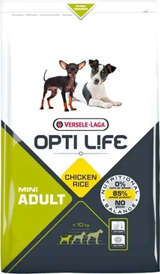 Produktbild von Versele-Laga Opti Life Adult Mini, Adult, jede Rasse, Klein (5-10 kg), Huhn, 7,5 kg, Gluten-frei