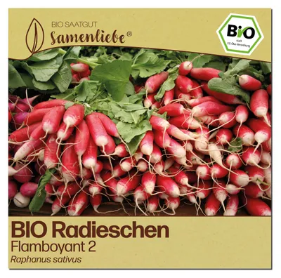 Produktbild von Samenliebe  Radieschen Samen | Flamboyant 2 - mild & lang - samenfestes  Saatgut