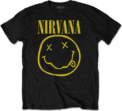 Produktbild von Nirvana Shirt S Smiley Front Print Only schwarz