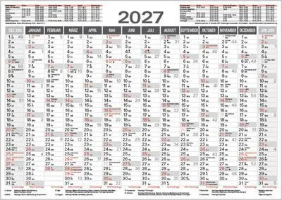 Produktbild von Tafelkalender A4 2027