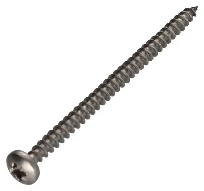Produktbild von Spanplattenschrauben Edelstahl A2 Rundkopf Pozi 5x80