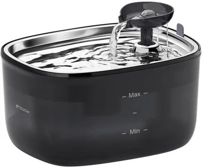 Obrázok produktu pre Tichá nerezová fontána na pitie 2,5 l, LED osvetlenie, bez BPA, 2 filtre