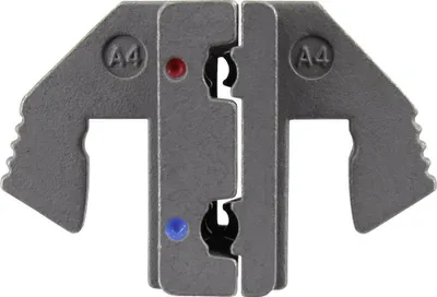 Produktbild von TOOLCRAFT PLE-0A4 Crimp-Einsätze Isolierte Flachsteckhülsen Quetschbereich: 0.5 bis 2.5 mm² Passend für Marke (Zangen):