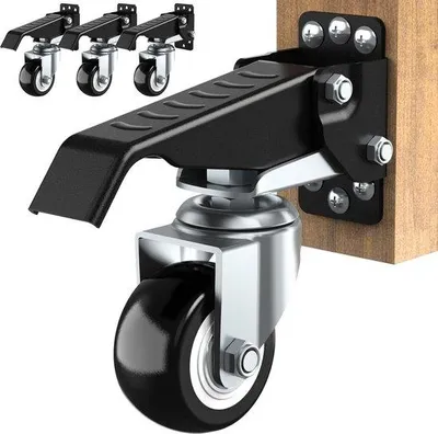 Productafbeelding van Famanu Zwenkwielenkit, draagvermogen 500 kg - Set van 4 stuks, geschikt voor werkbanken