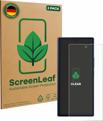 Produktbild von 2x ScreenLeaf Schutzfolie für Samsung Galaxy Z Fold 7 nachhaltiger Displayschutz Display Schutz Folie Klar Transparent