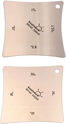 Image de Kit d'outils pour guitaristes en acier inoxydable comprenant un mesureur de rayon et une clé à écrou de sillet