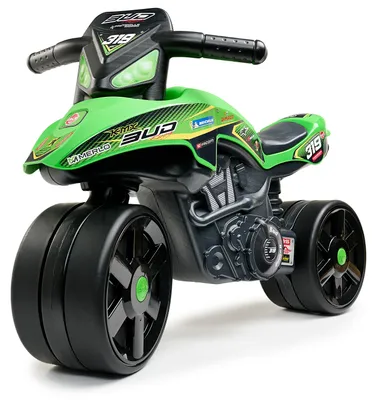 Image de FALK Jeździk Racing, vert, avec moteur, grandes roues, à partir de 1 an
