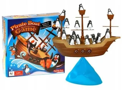 Produktbild von Jokomisiada Balancierendes Piratenschiff Pinguine Geschicklichkeitsspiel