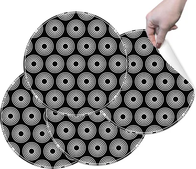 Produktbild von HUBDECO Abwaschbare Vinyl-Tischsets, 4 Stk