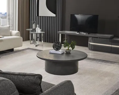 Produktbild von Couchtisch Beistelltisch Wohnzimmer Tisch Grau Holz Design Möbel