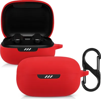 Silikon-Hülle Für JBL Live Pro 2 – Schutzhülle Mit Anhänger, Dunkelblau