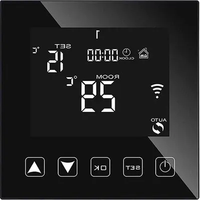 Produktbild von Smart Thermostat für Boiler und Fußbodenheizung - Programmierbare Raumthermostat mit App und Sprachsteuerung - Kompatibel mit Alexa - Schwarz