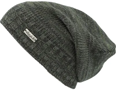 Eisglut Lange Strickmütze Lofftg Longbeanie in grün