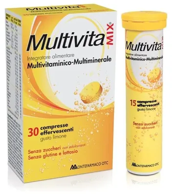 Immagine prodotto di Multivitamix Multivitaminico Multiminerale 30 Compresse Effervescenti