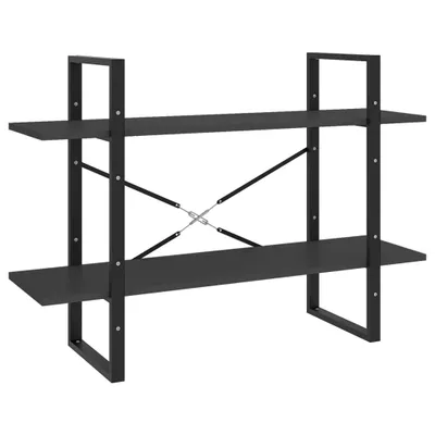 Immagine prodotto di Libreria 2 scomparti Grigio 100x30x70 cm Materiale a base di legno