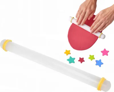 Produktbild von Gerades Nudelholz für Marzipanfondants 30cm BRUNBESTE BB-3221