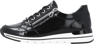 Produktbild von Remonte Damen Sneaker Leder Reißverschluss und Schnürung R6716, Größe:40 EU, Farbe:Schwarz