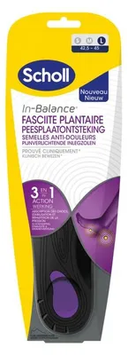 Productafbeelding van Scholl In Balance Inlegzolen Peesplaa Tontsteking Large (1 Paar)