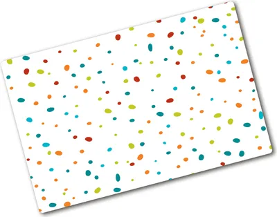 Produktbild von Tulup Glas Herdabdeckplatte - 80x52 cm - Glaskeramikkochfeld-Abdeckung Spritzschutz Glasabdeckplatte - Einteilig - Kinderzimmer - Bunte Punkte - Mehrfarbig