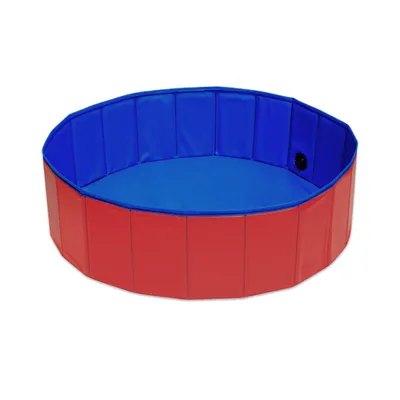 Produktbild von Kinderpool Planschbecken Pool Kinder Swimmingpool Baby faltbar Rot, 160 x 30cm R5