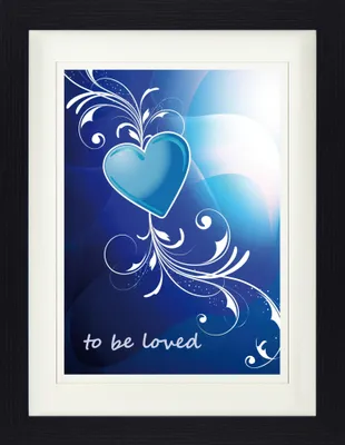 Produktbild von Herzen Gerahmtes Bild Mit Edlem Passepartout | Wand-Bilder | Im Bilderrahmen - To Be Loved (40 x 30 cm)