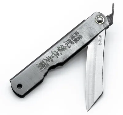 Produktbild von Japanisches Klappmesser NAGAO KANEKOMA Higonokami Warikomi aus Kohlenstoffstahl SK5 - 75 mm