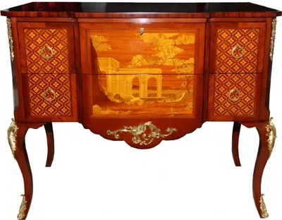 Obrázok produktu pre Casa Padrino Baroque luxusná komoda hnedá/zlatá z masívneho dubového dreva Š 108 cm, V 88,5 cm, H 58 cm - barokový nábytok