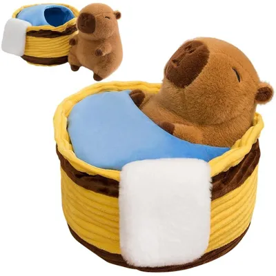 Immagine prodotto di Orsacchiotto di peluche a forma di capibara, ideale per bambini