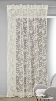 Produktbild von Fertigschal verdeckte Schlaufen natural -  Größe (HxB) 245x140cm  weiß