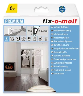 Produktbild von D-Profildichtung fix-o-moll 6m weiß