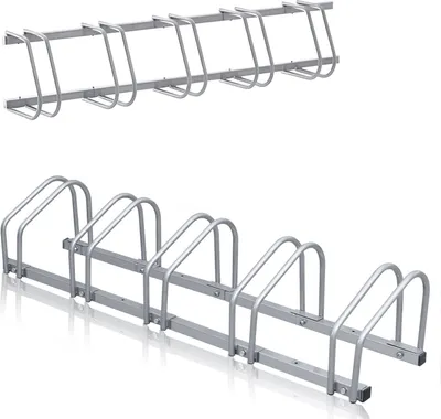 Immagine prodotto di TolleTour cavalletto per bicicletta cavalletto per ruota posteriore cavalletto multiplo 5 biciclette argento in varie dimensioni