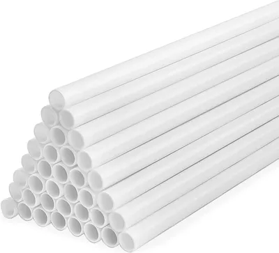 Tortenstützen-Set, 36 Stück, 24 cm, weiß, Kunststoff