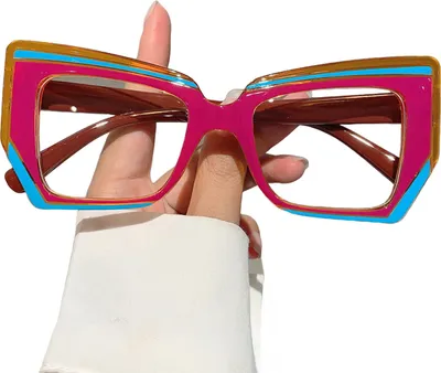 Produktbild von Blaulichtfilterbrille für Männer und Frauen, großer Rahmen, quadratische Brille, Anti-Ermüdungs-Schutzbrille für Computermonitore, Gaming-Lesebrille