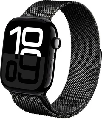 Produktbild von Crong, Edelstahlarmband Milanaise für Apple Watch 38 / 40 / 41 / 42 mm, Graphit