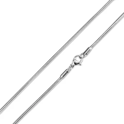Produktbild von Schlangenkette 0,9mm Edelstahlkette Halskette silber 55 cm