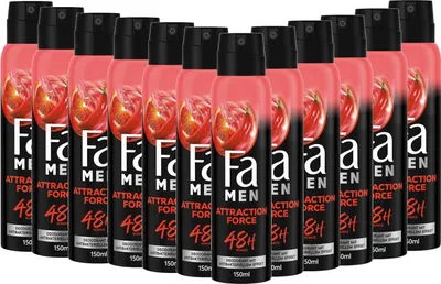 Produktbild von FA Deospray Men Attraction Force 150ml, 12x 150 ml