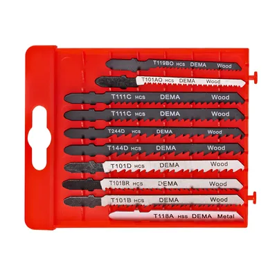 Produktbild von Stichsägeblätter Set 10 teilig T-Schaft DSSB10