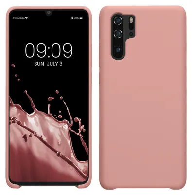 Produktbild von kwmobile Handyhülle für Huawei P30 Pro Hülle - Case Silikon - Kabelloses Laden - Schutzhülle Cover in Vintage Pink