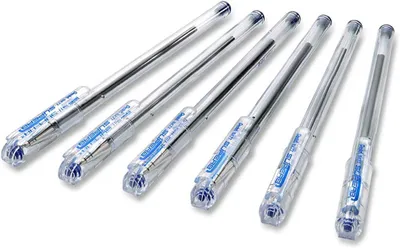 Produktbild von Pentel BK77 Kugelschreiber, 0,7 mm, blau - Set mit 6 Stück