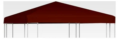 Produktbild von Pavillondach 310 g/m² 3x3 m Terrakotta