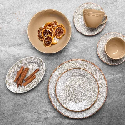 Obrázok produktu pre Hermia Concept, 58KKT000127, Raňajková súprava (26 kusov), Viacfarebná, 100 % PORCELÁN, 19 x 19 cm