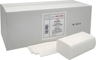 Produktbild von Falthandtuch COMFORT, 20,3 x 32 cm, W-Falz, 1 Karton = 15 Pack
