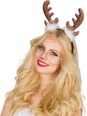 Immagine prodotto di Renna fascia copricapo corna cervo cerbiatto cervo cervo costume di Natale carnevale