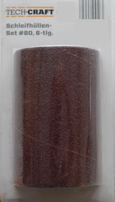 Produktbild von Tech Craft Schleifhüllen-Set #80  Schleifpapier  Schmirgelpapier 10er-Pack