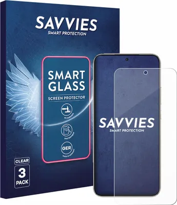 Produktbild von 3x Savvies Schutzglas Folie für Honor X70i 9H Panzer Schutzfolie Glas Displayschutz klar transparent