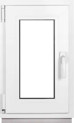 Immagine prodotto di Finestra Framex per cantina piccola finestra bianca larghezza x altezza 40 x 65 cm (400 x 650 mm) doppia (32 mm) rotazione/inclinazione DIN sinistra - Premium - Tutte le misure