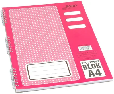 Obrázek produktu pro Blok s boční vazbou A4, linka, 50 listů