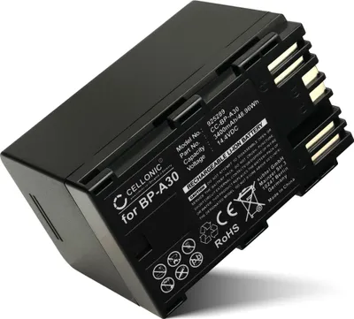 Produktbild von CELLONIC 1x Akku für Kamera Kompatibel mit Canon XF605, EOS C300 Mark II, XF705, BP-A30 - (3400mAh, 14.4V)
