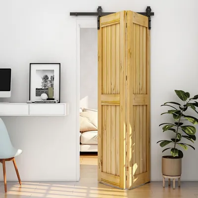 Produktbild von BONIKLUBA Schiebetürschienen-Set 153 cm schwarz, für 2 Türen 74 cm